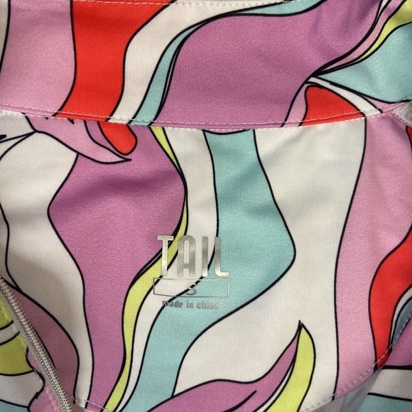 TAIL Zaya UPF 50+ Elbow Sleeve Dress Painted Petals Multi Size Small NWT - Picture 7 of 7